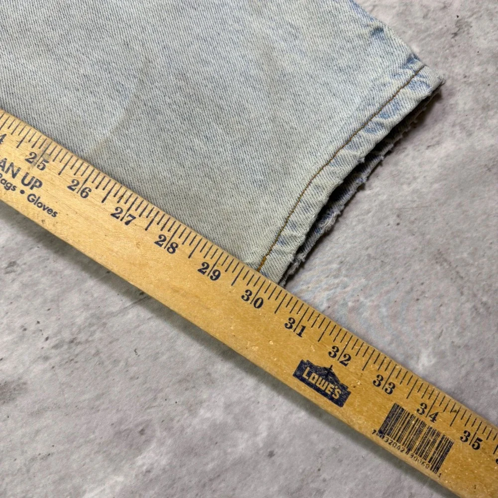 Vintage Levis 550 Orange Tab Relaxed Fit Tapered Leg Light Wash Jeans 33x30